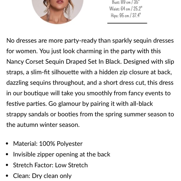 Two piece sequin dress - Picture 9 of 11